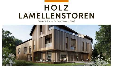 Holzlamellenstoren: Sonnen- und Wetterschutz aus 100 % Schweizer Holz