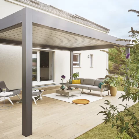 Pergola mit Lamellen